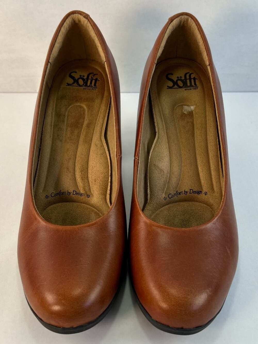 Sofft Pumps Womens Size 8 Brown Leather Cushioned Dress Work Evening Heels Shoes